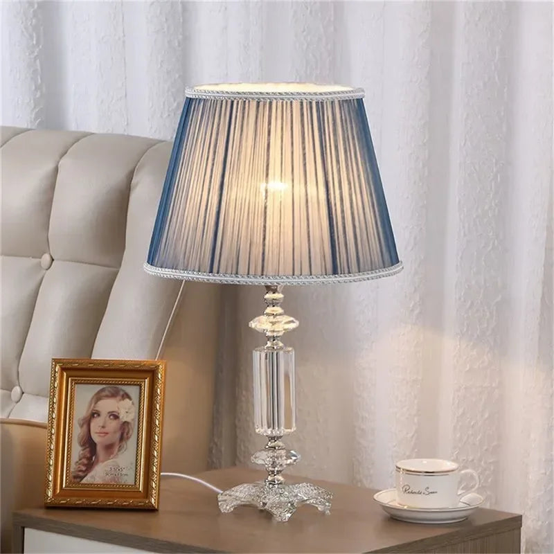 Luxury Crystal Table Lamp  Fashion Modern Living Room Bedroom Study Villa Hotel Home Decoration Lightled lamp led lamp
