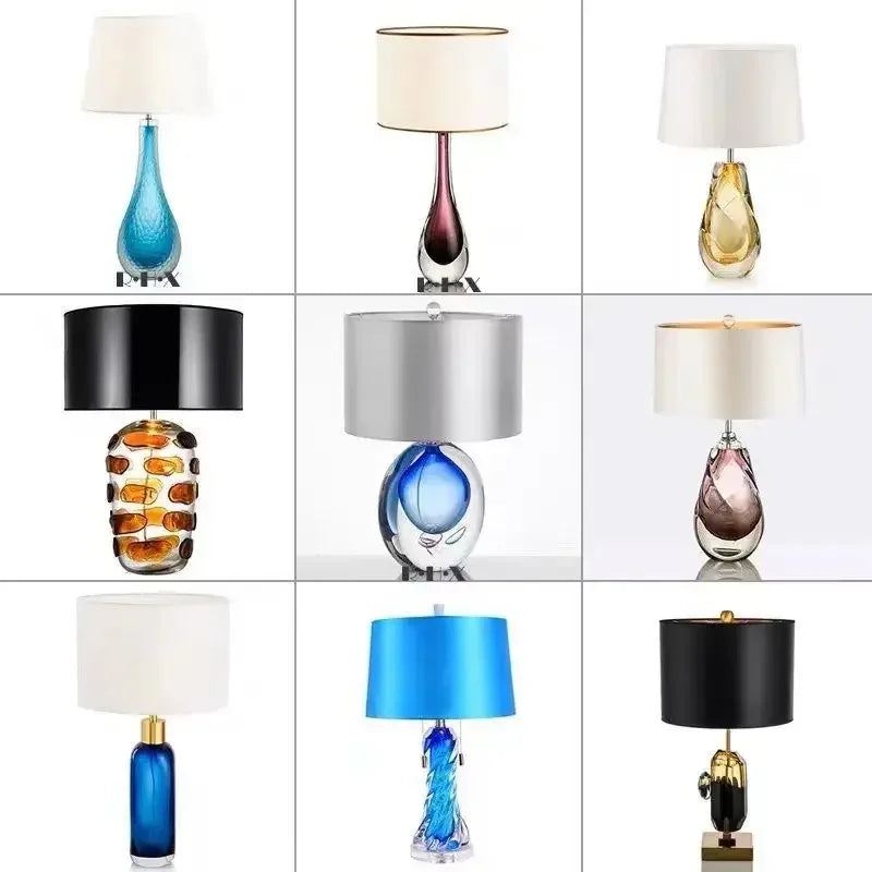 Nordic Modern Glaze Table Lamp Fashionable Art  Iiving Room Bedroom  Hotel LED Personality Originality Desk Light