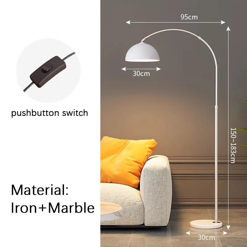 Led Gold/Black Italian Marble Floor Lamp Stand light,Bedside Reading room desk,Living Room Mood light Lighting room decoration