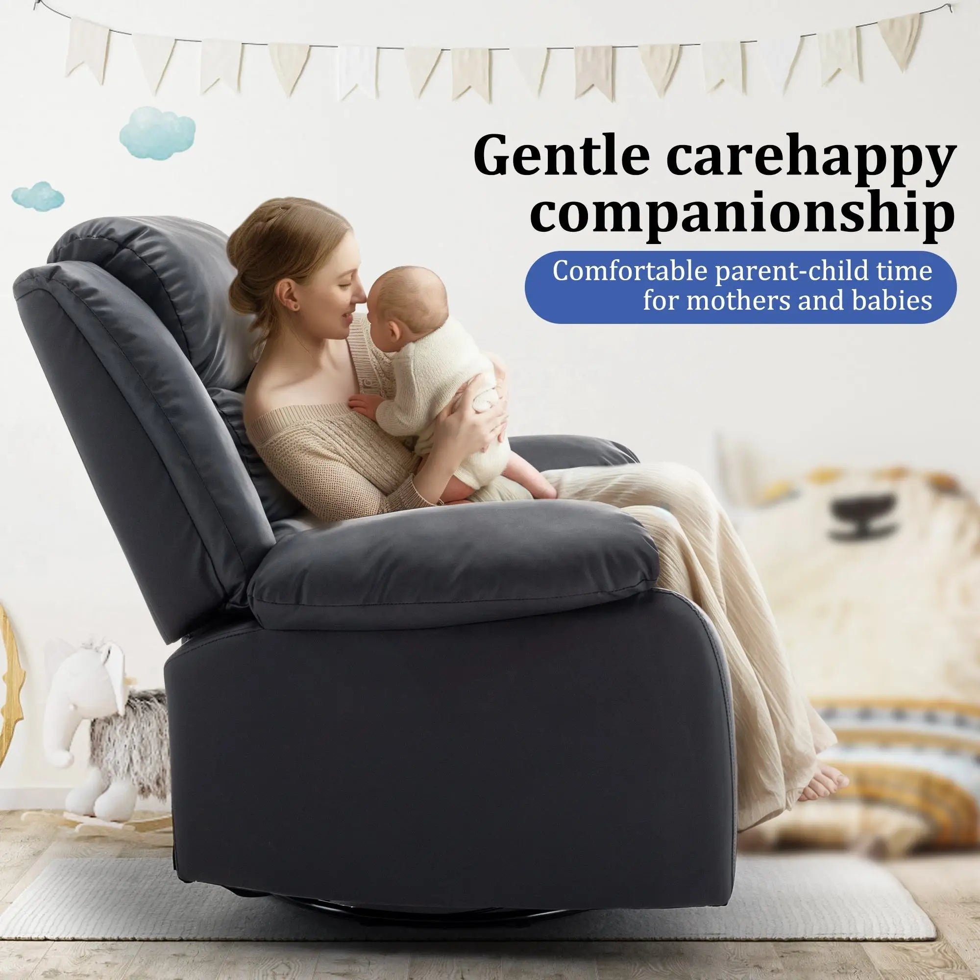 Modern Single Recliner Sofa Salon Furniture Lounge Massager Adults Rocking Chair for Bedroom Living Room Furniture