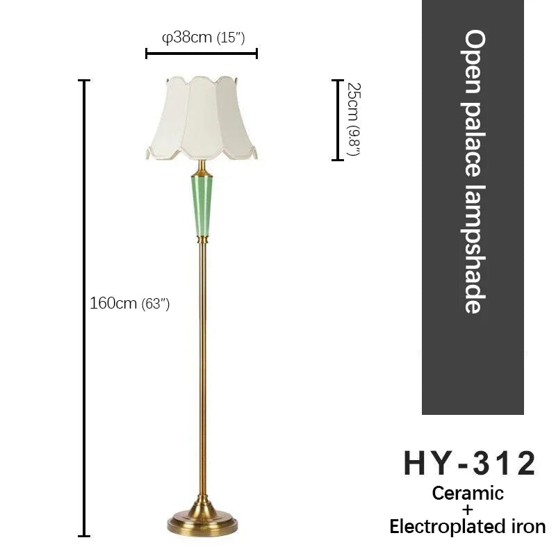 GISELLE Modern Ceramics Floor Lamps Standing LED Creative American Luxury Fashion Table Light For Home Living Room Bedroom
