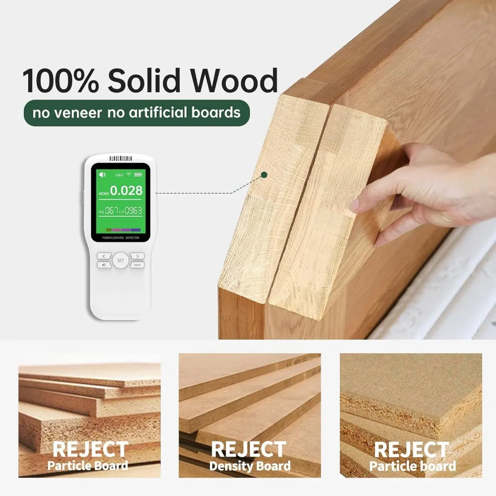 Mid Century Modern Walnut Nightstand with Drawer, Compact Wooden Side Table for Bedroom