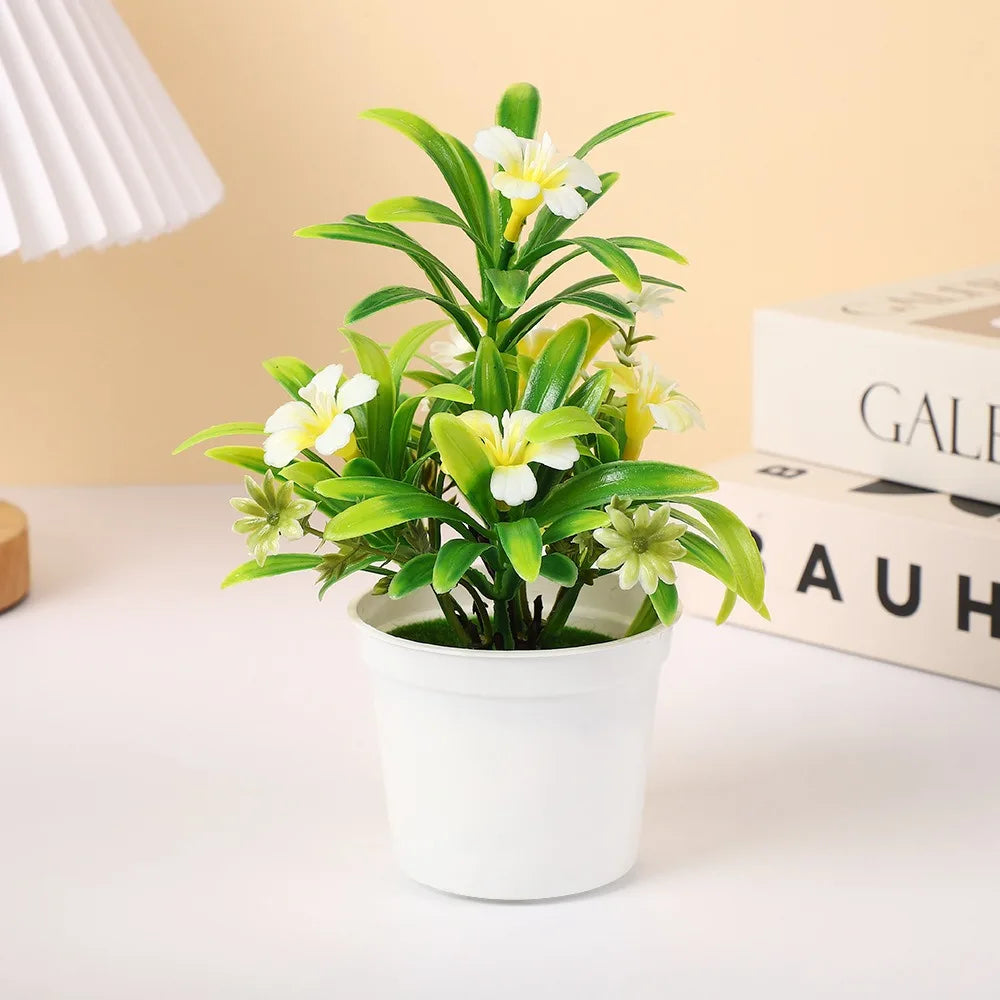 Creative 26cm Simulated  Orchid DIY Gifts Artificial Flower Bonsai Faux Flowers for Home Wedding Decor