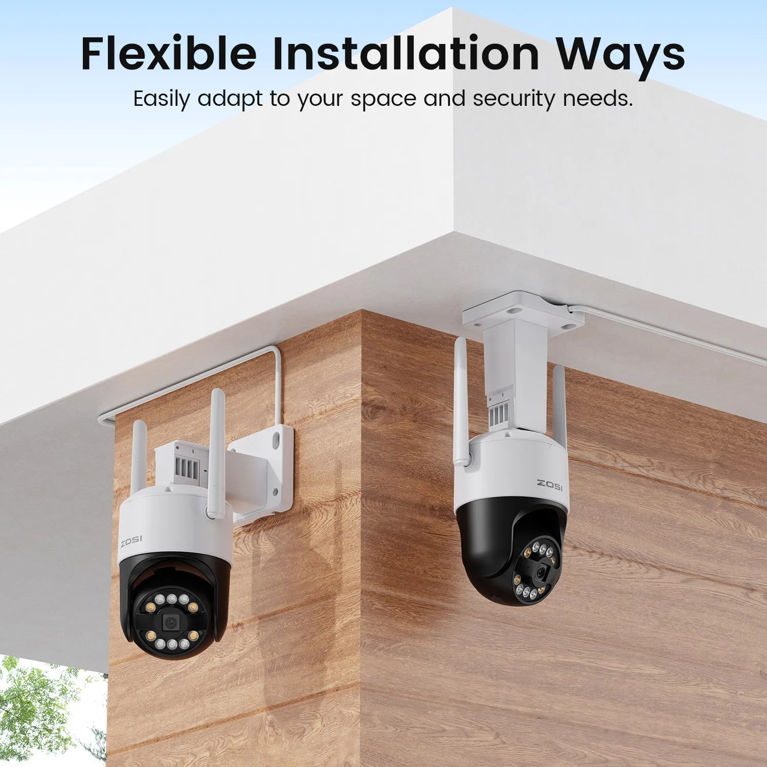 Modern Geometric Pillow Covers – Blue Abstract Boho (4-Piece Set, 18×18 in)