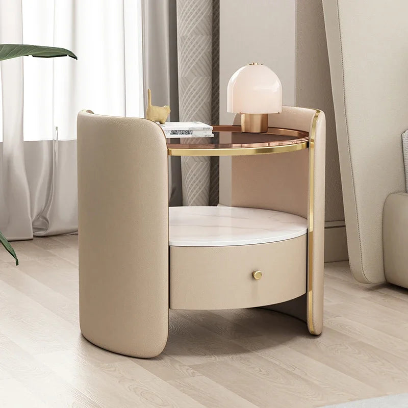 Reative Beauty Night Table Exquisite Trendy Elegant Storage Nightstand With Drawers Comodini Camera Letto Bedroom Furniture