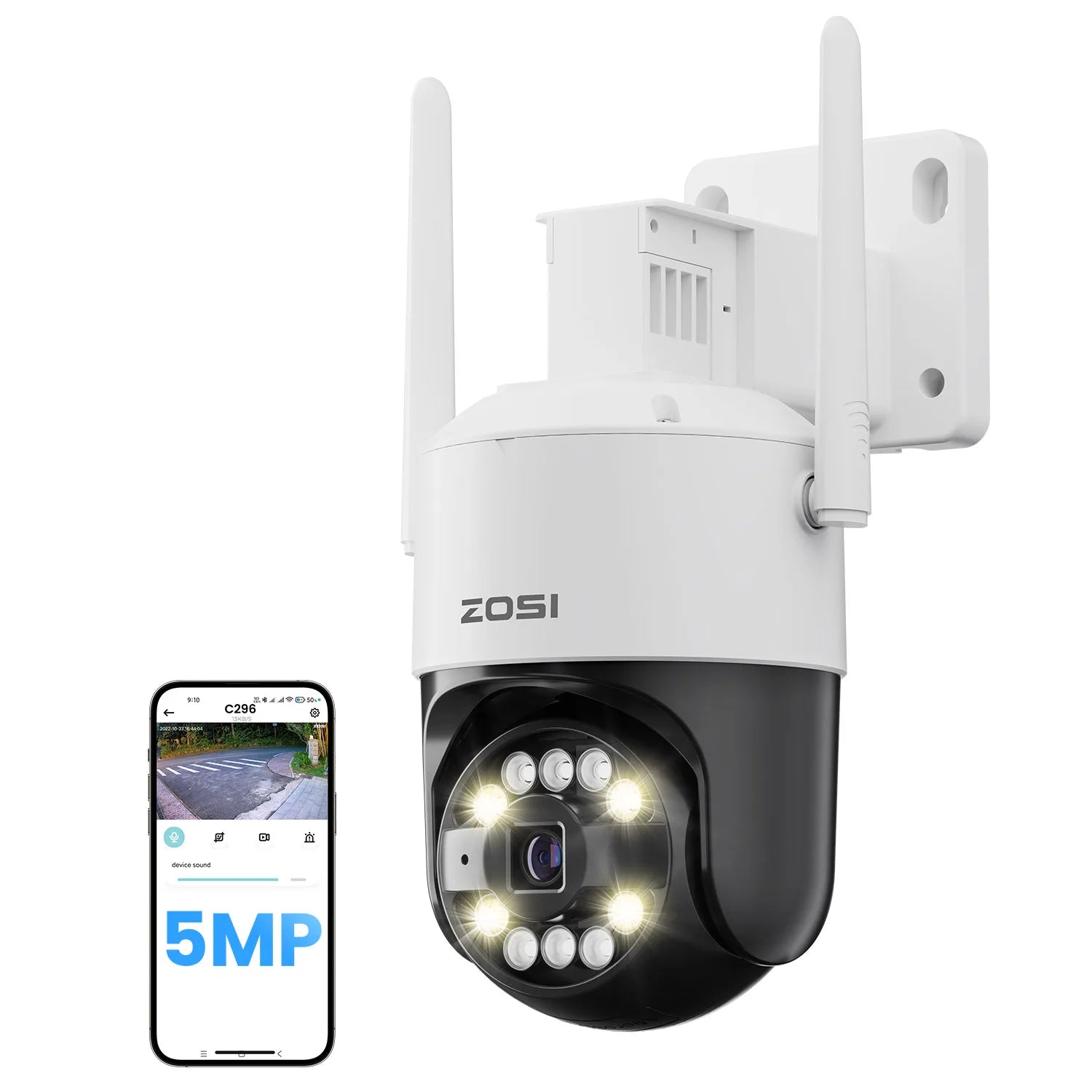 Modern Geometric Pillow Covers – Blue Abstract Boho (4-Piece Set, 18×18 in)