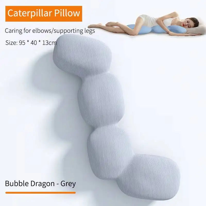 New Long Pillow For Hug Memory Foam Bed Sleeping Body For Pregnant Women Sleeper Ice Silk Comfort Long Pillow Orthopedic Cushion