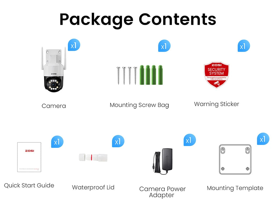 Modern Geometric Pillow Covers – Blue Abstract Boho (4-Piece Set, 18×18 in)