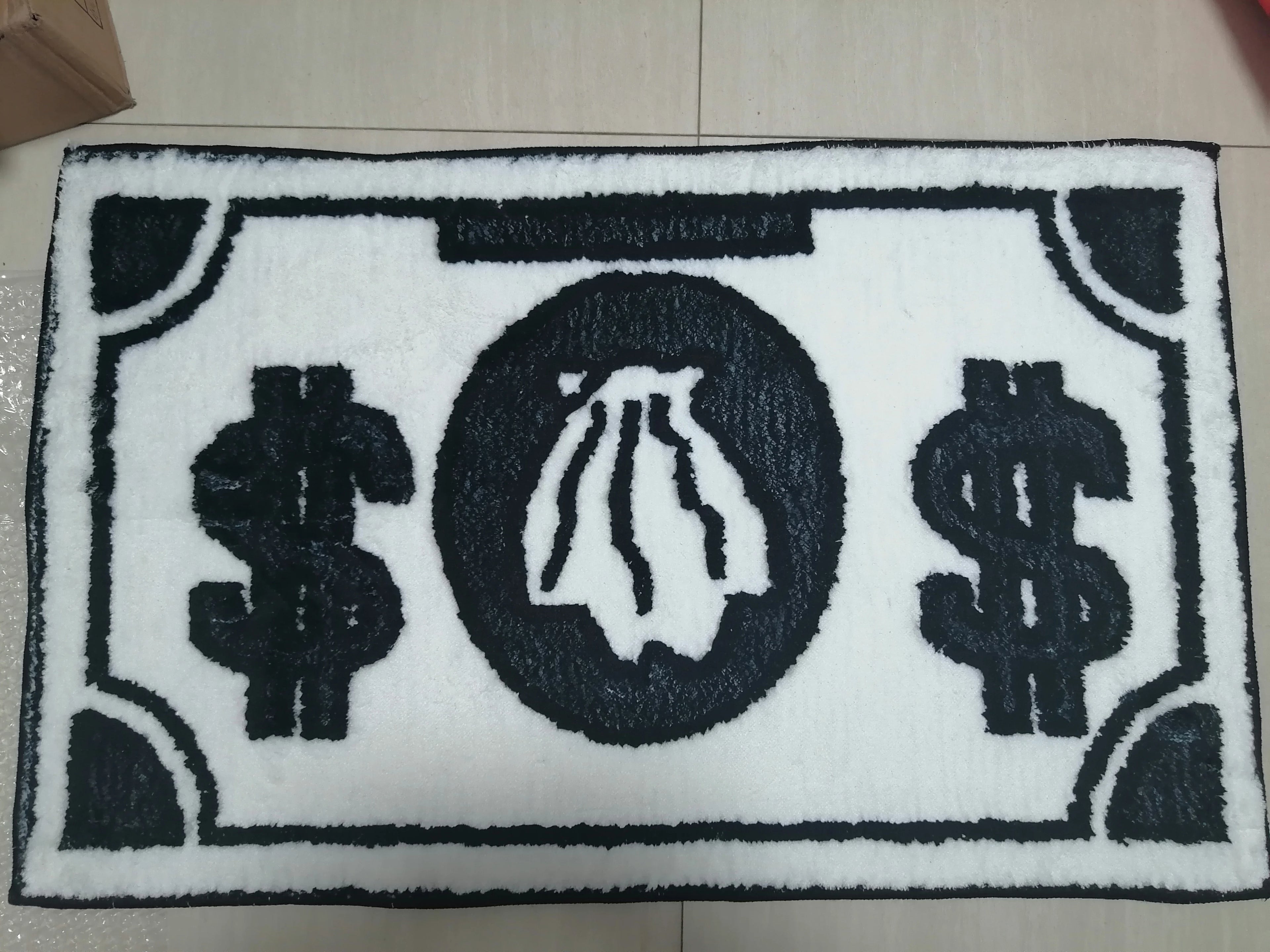 Cartoon Money Rugs Waterproof Floor Mat Fluff Carpet Non-slip DoorMat Unique Living Room Decor Rug For Bathroom Hallway Balcony