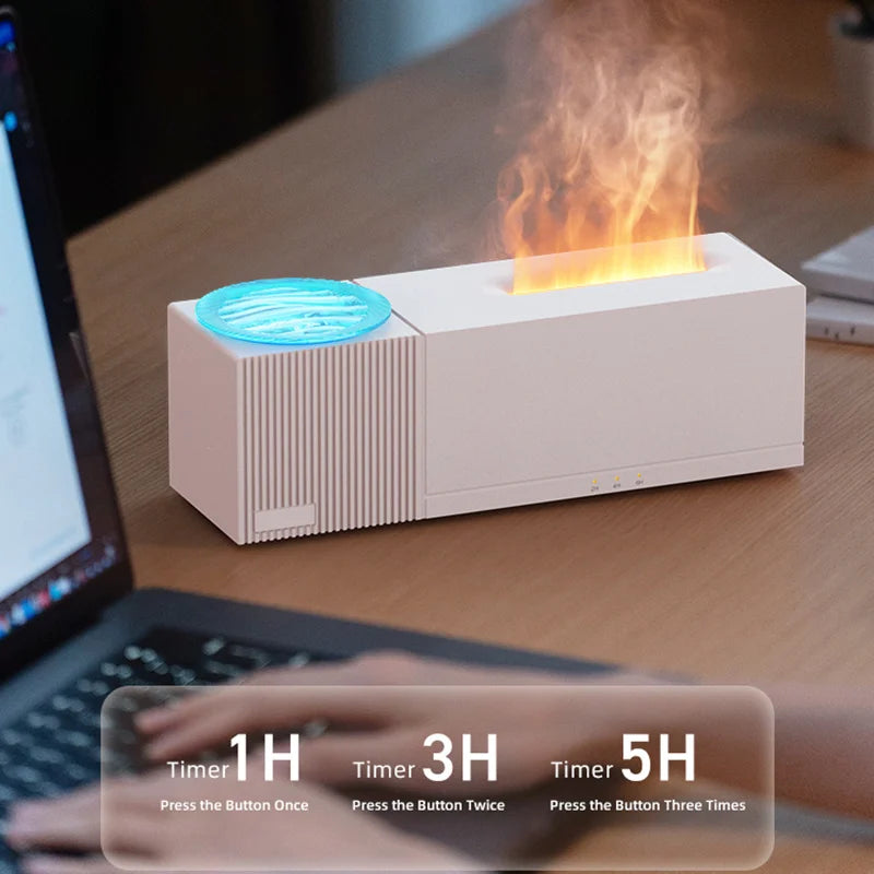 Colorful Flame Fragrance Diffuser 7 Kinds Of Simulated Flame Lamp Effects Delicate Spray Interior Decoration | Christmas Gift