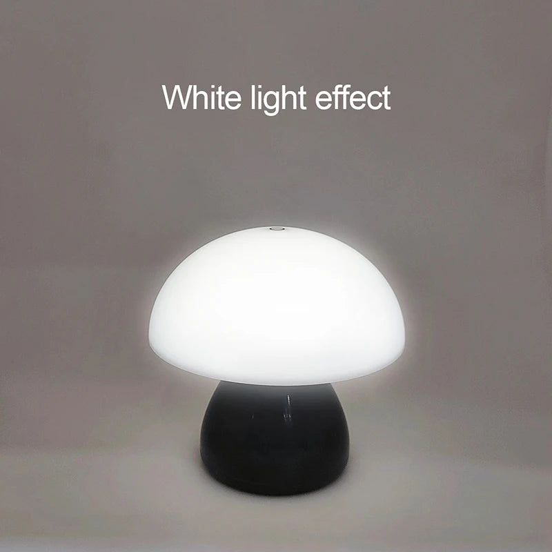 Mushroom Led Table Lamp Charging Touch Desk Coffee Bar, Hotel Bedroom Decoration, Nordic Creative Atmosphere, Small Night Light