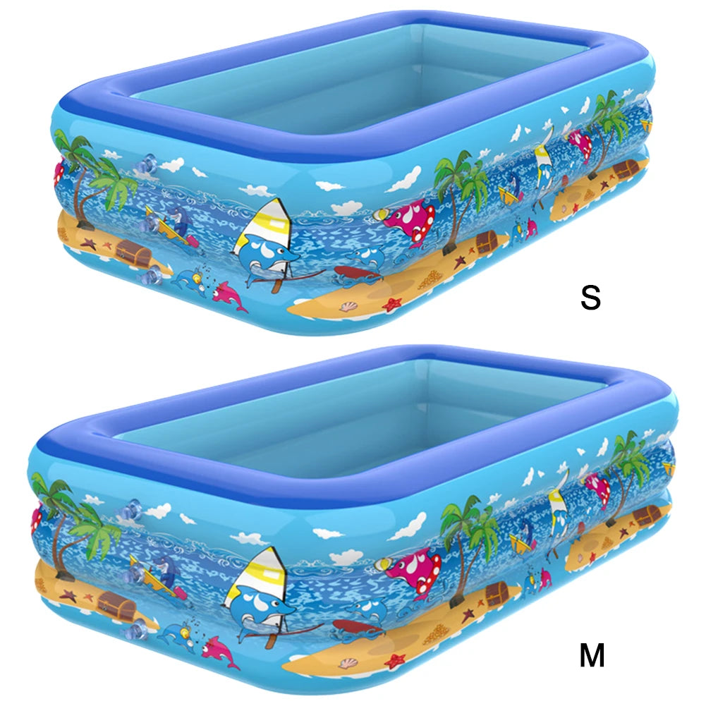 Inflatable PVC Framed Swimming Pool – Cartoon Pattern Toddler Pool