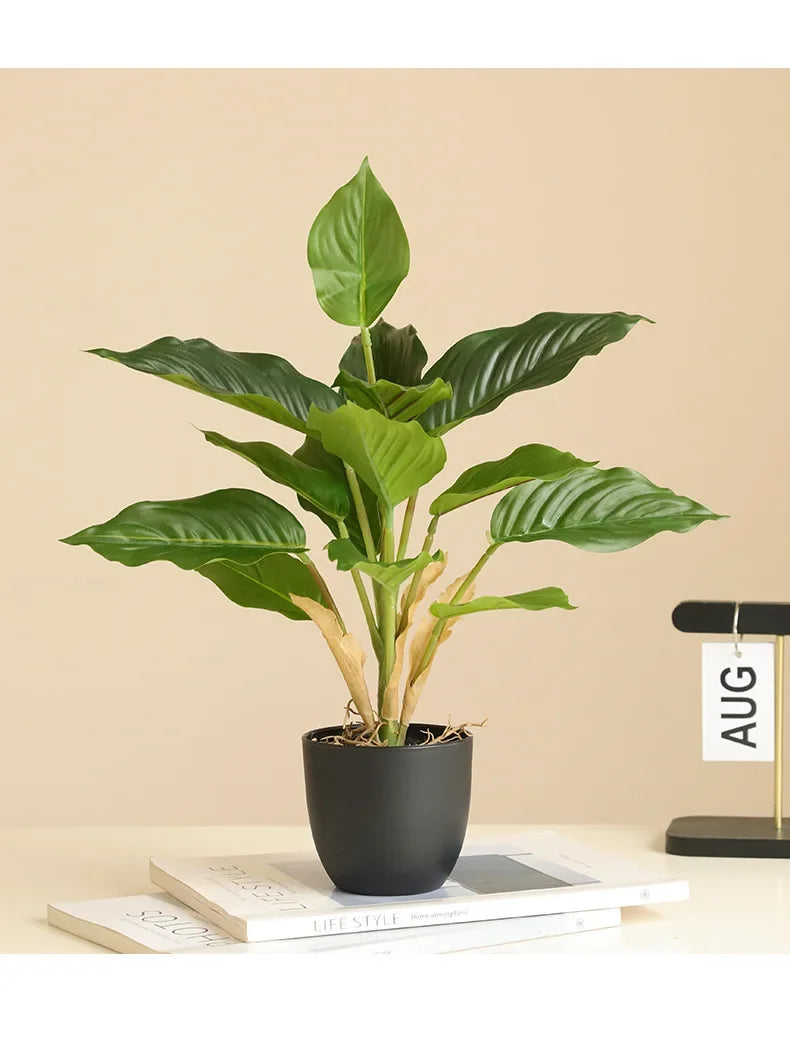 High-end Latex Artificial Potted Plant Green Ivy for Home Room Decoration Fake Plants Bonsai Wedding Party Event Garden Decor