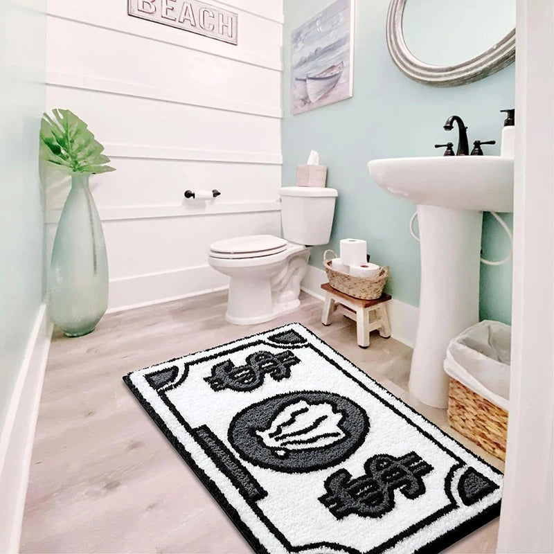 Cartoon Money Rugs Waterproof Floor Mat Fluff Carpet Non-slip DoorMat Unique Living Room Decor Rug For Bathroom Hallway Balcony