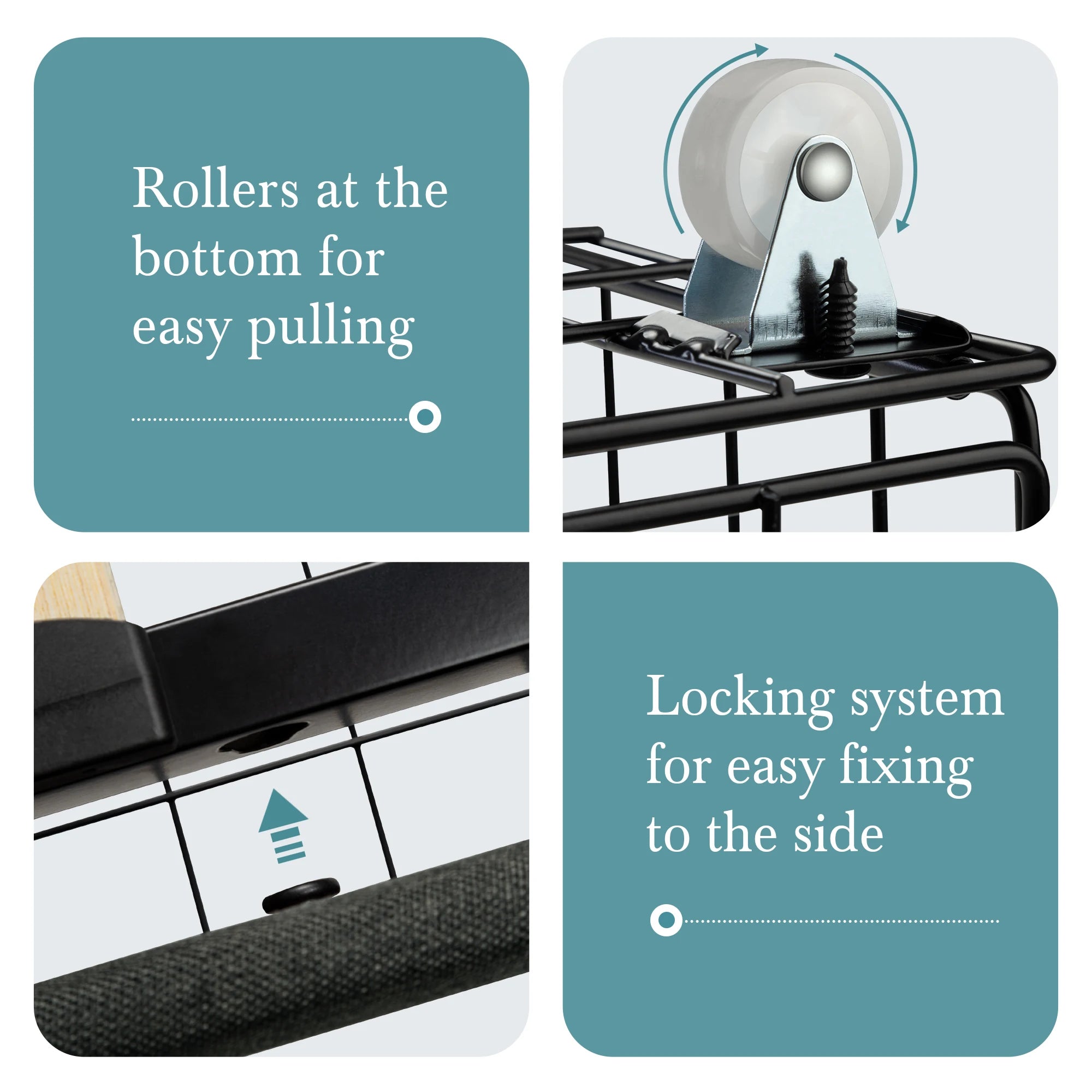 Upholstered Platform Bed Frame with 4 Storage Drawers – Wingback Button-Tufted Headboard