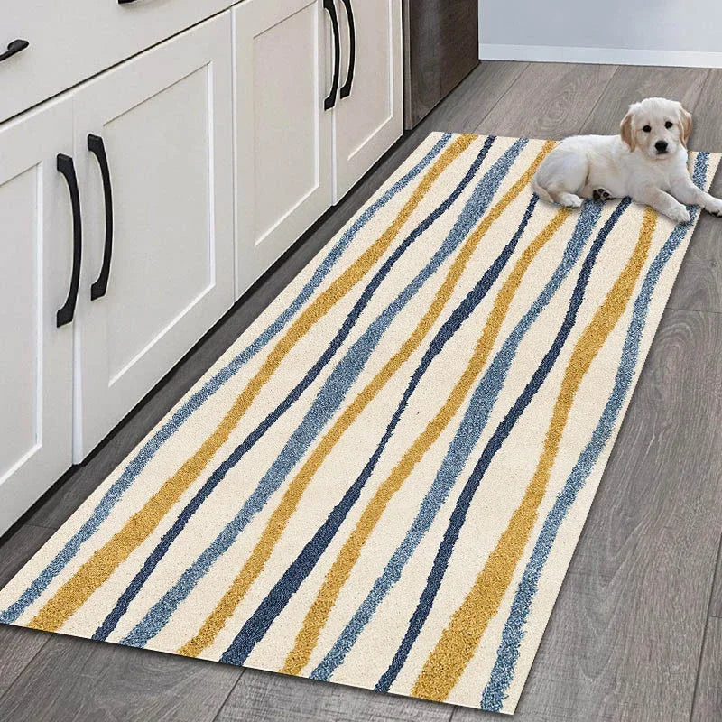 Modern Geometric Kitchen Mat Home Entrance Door Mat Anti-slip Carpets Living Room Decor Rug Nordic Balcony Floor Mats Carpets