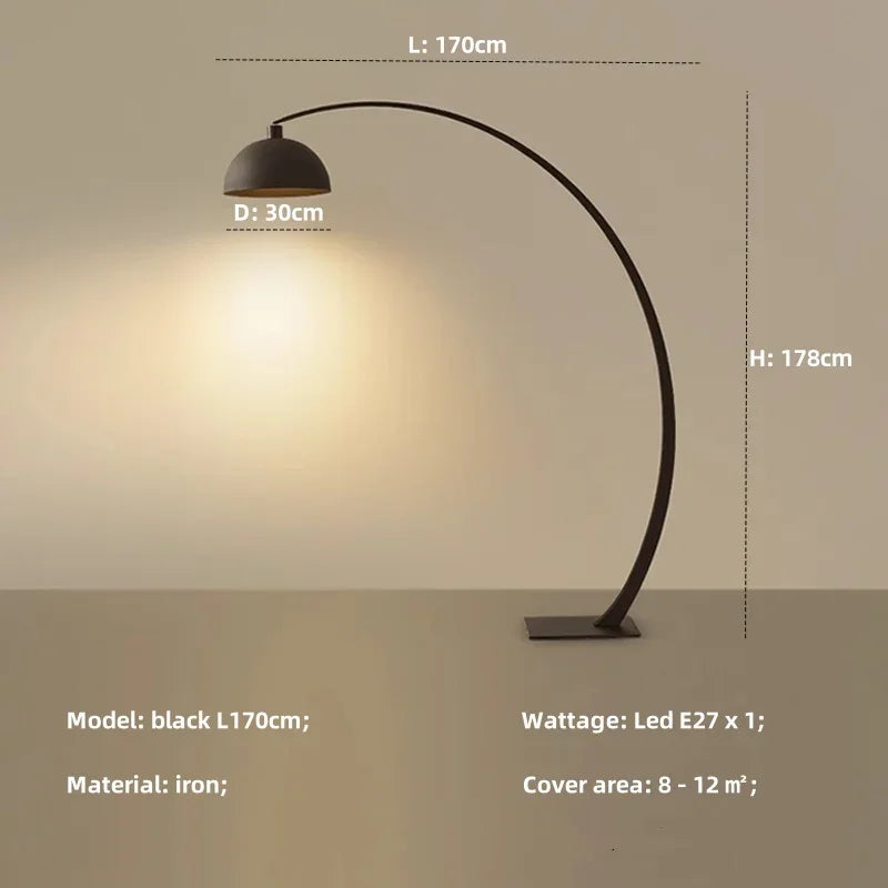 Modern Minimalism Led Floor Lamp For Iron Living Room SofaSide Home Decoration Lamps E27 Lighting Bedroom Ambiance Fishing Light