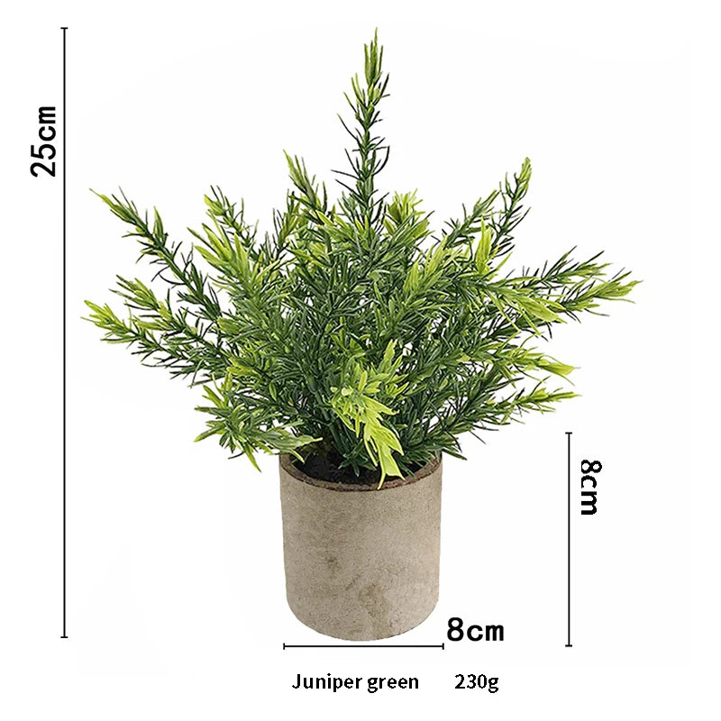 Artificial Plant Potted Eucalyptus Plant Small Fake Flower Bonsai With Pot Mini Plant Desktop Office Home Restaurant Decoration