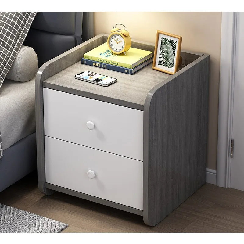 Bedside table Modern simple minimalist style Small storage locker Bedside table Bedroom bedside gap Small cabinet