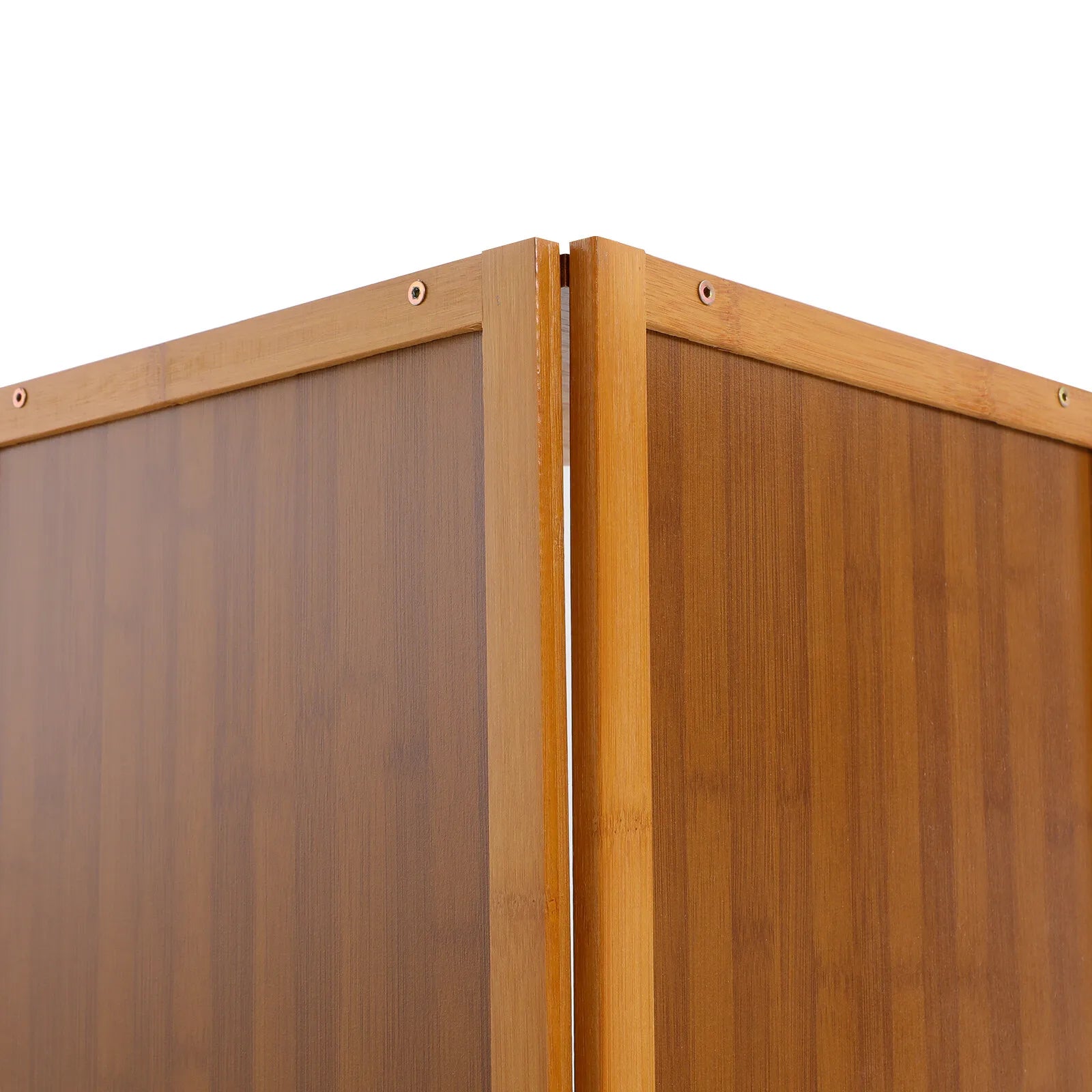 Brown Bamboo Corner Bookshelf – 5-Tier A-Shape Storage Shelf (169 cm)