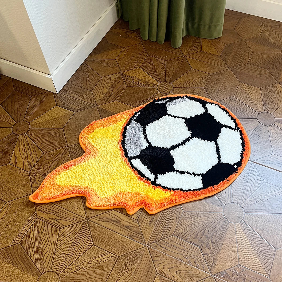 Cool Football Tufted Rugs Bedroom Rug Soft Fluffy Bedside Carpet Floor Pad Mat Doormat Home Room Decor