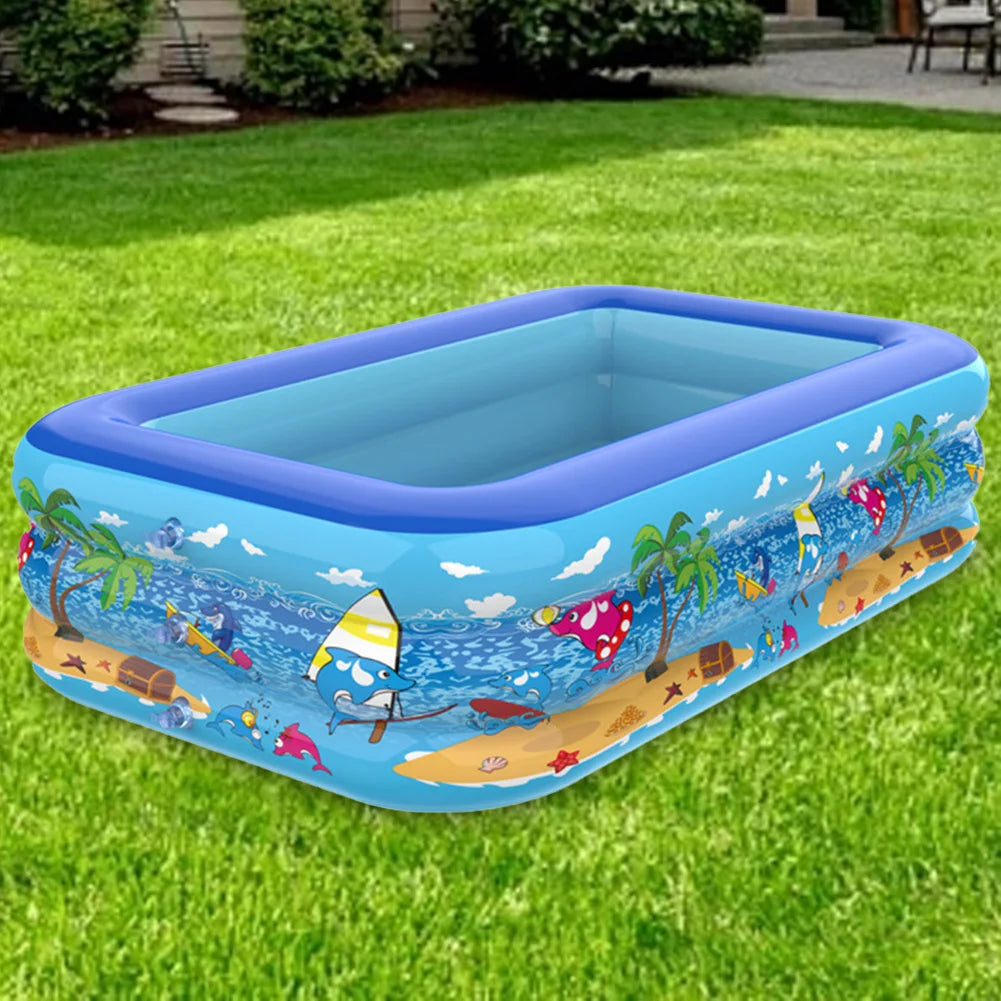 Inflatable PVC Framed Swimming Pool – Cartoon Pattern Toddler Pool