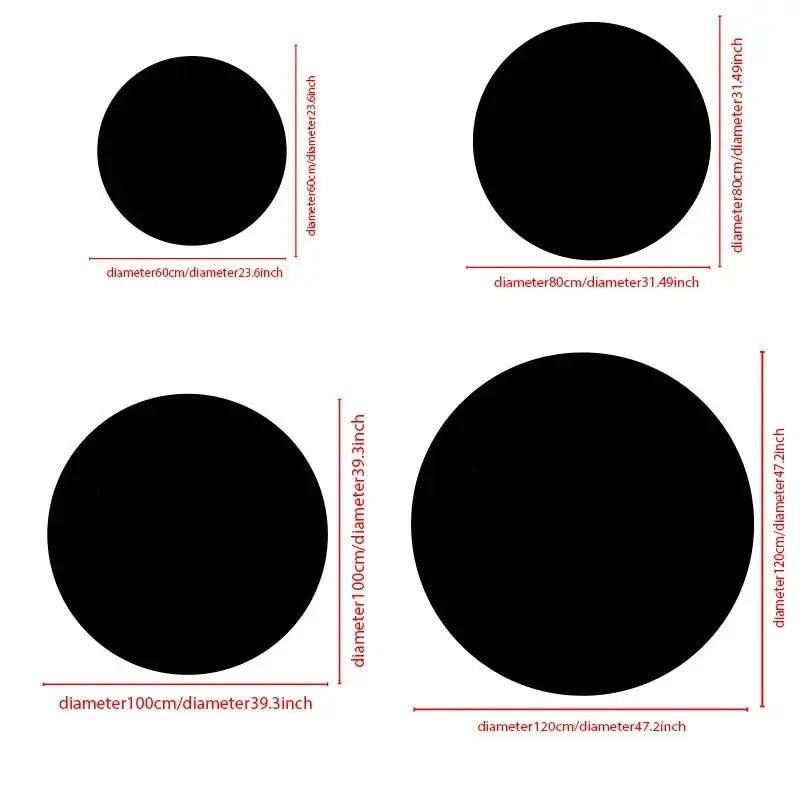 VIKAMA Black 8-Piece Billiards Carpet - Soft Fuzzy Living Room Floor Mat - Bedside Rug For Bedroom - Ideal For Soft Home Decor