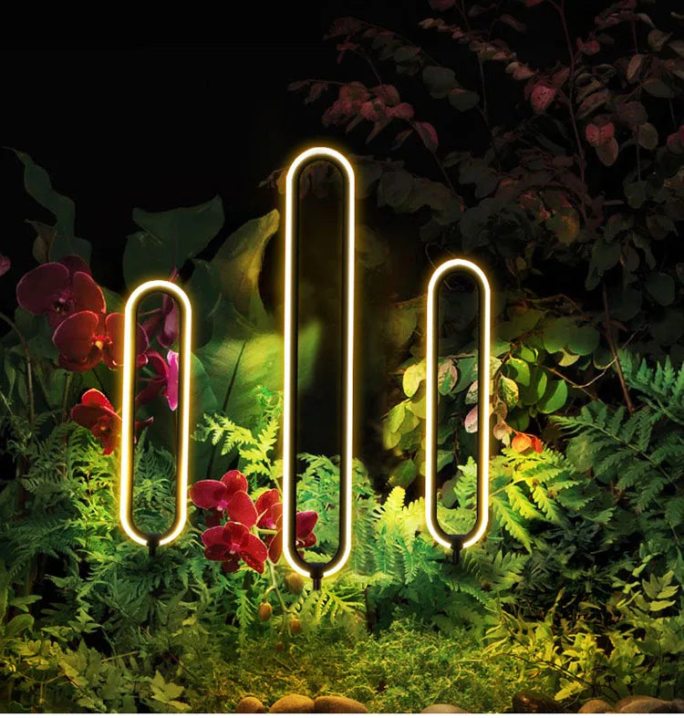 Outdoor LED Lawn Lamp AC110V 220V Waterproof Minimalist Round Street Light For Courtyard Villa Landscape Path Garden Lighting