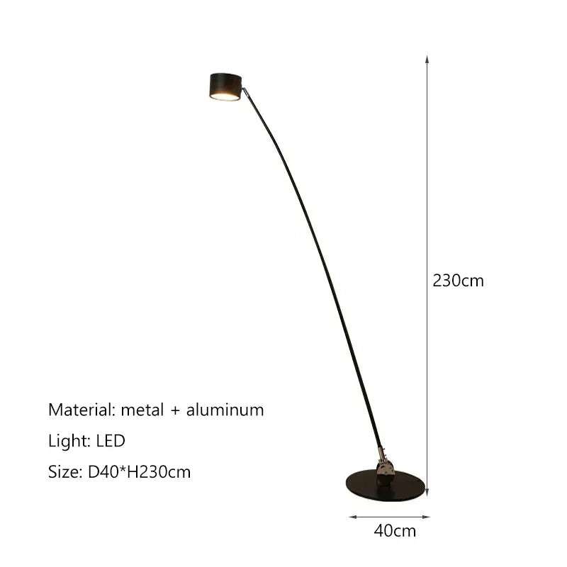 Davide Groppi Sampei Led Floor light Long Pole Spot Floor light for Living Room Sofa edside Art Decor Corner Standing Lamp