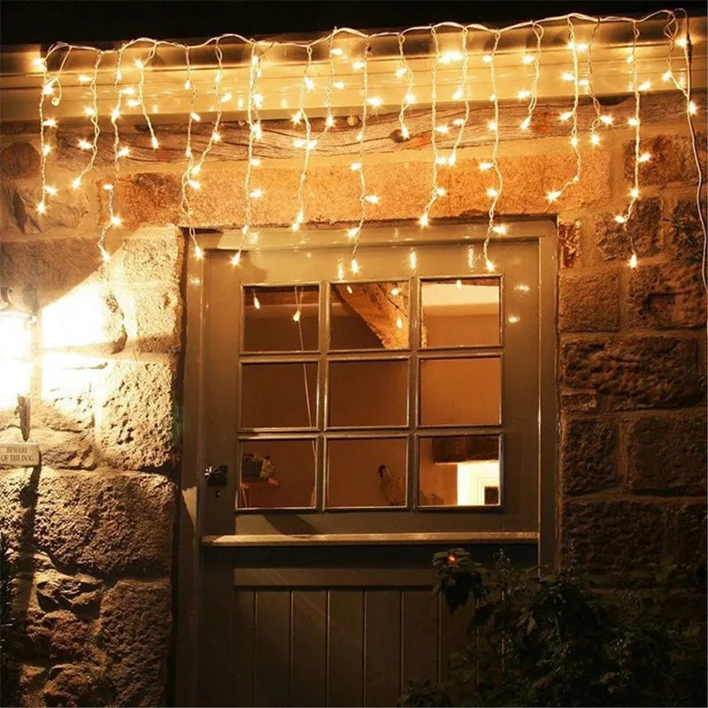 8 Modes USB Ice Stick Light String   Christmas LED Light Indoor Garland Home Party Garden New Year Bedroom Curtain Decoration