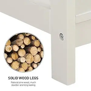 Farmhouse Coffee Table with Storage – Modern 2-Tier Center Table Set