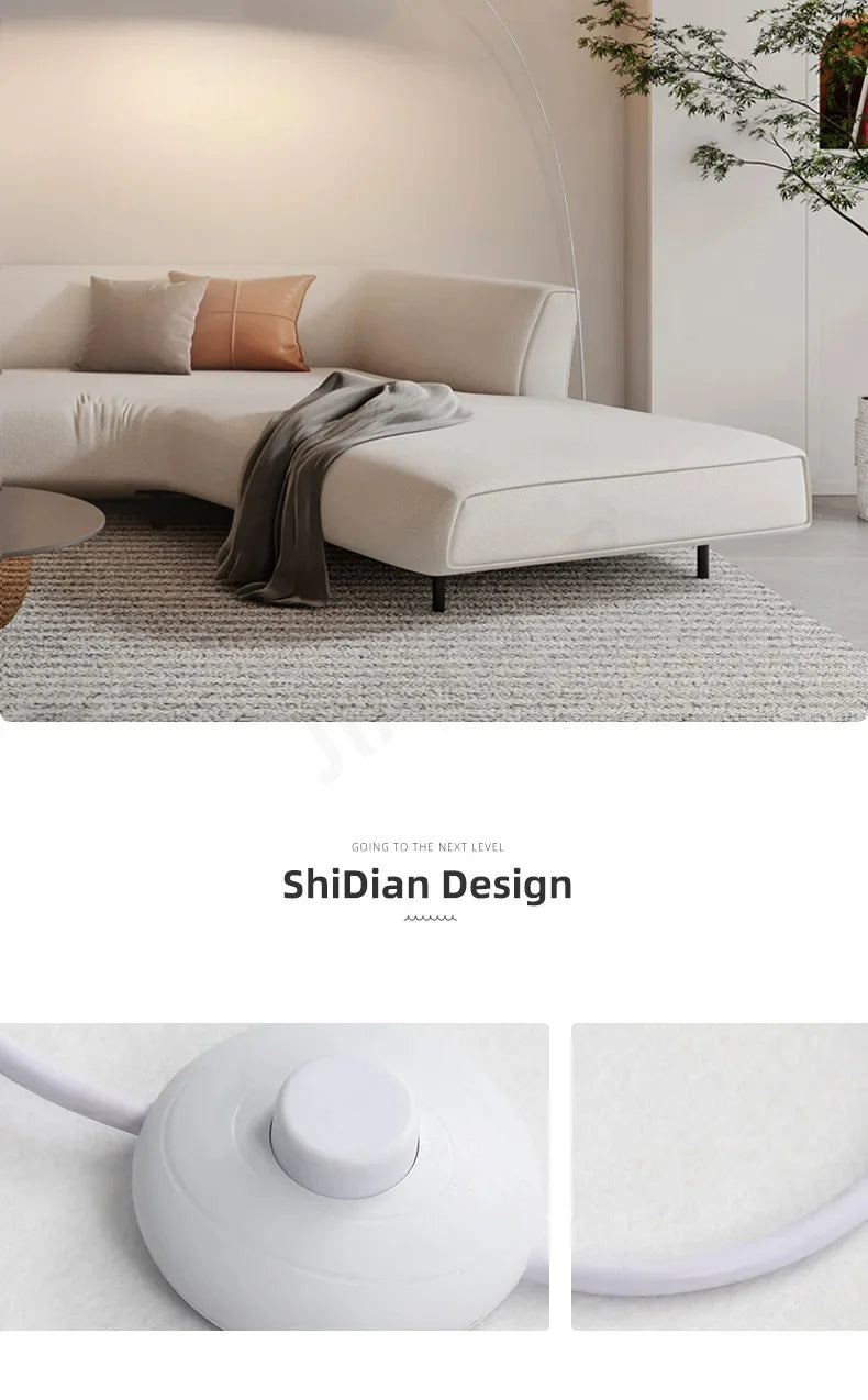 Creative Floor Lamp Modern Minimalist Standing Light Living Room Fishing Lamp Artistic Mood Lamp Bedroom LED Lighting Fixture