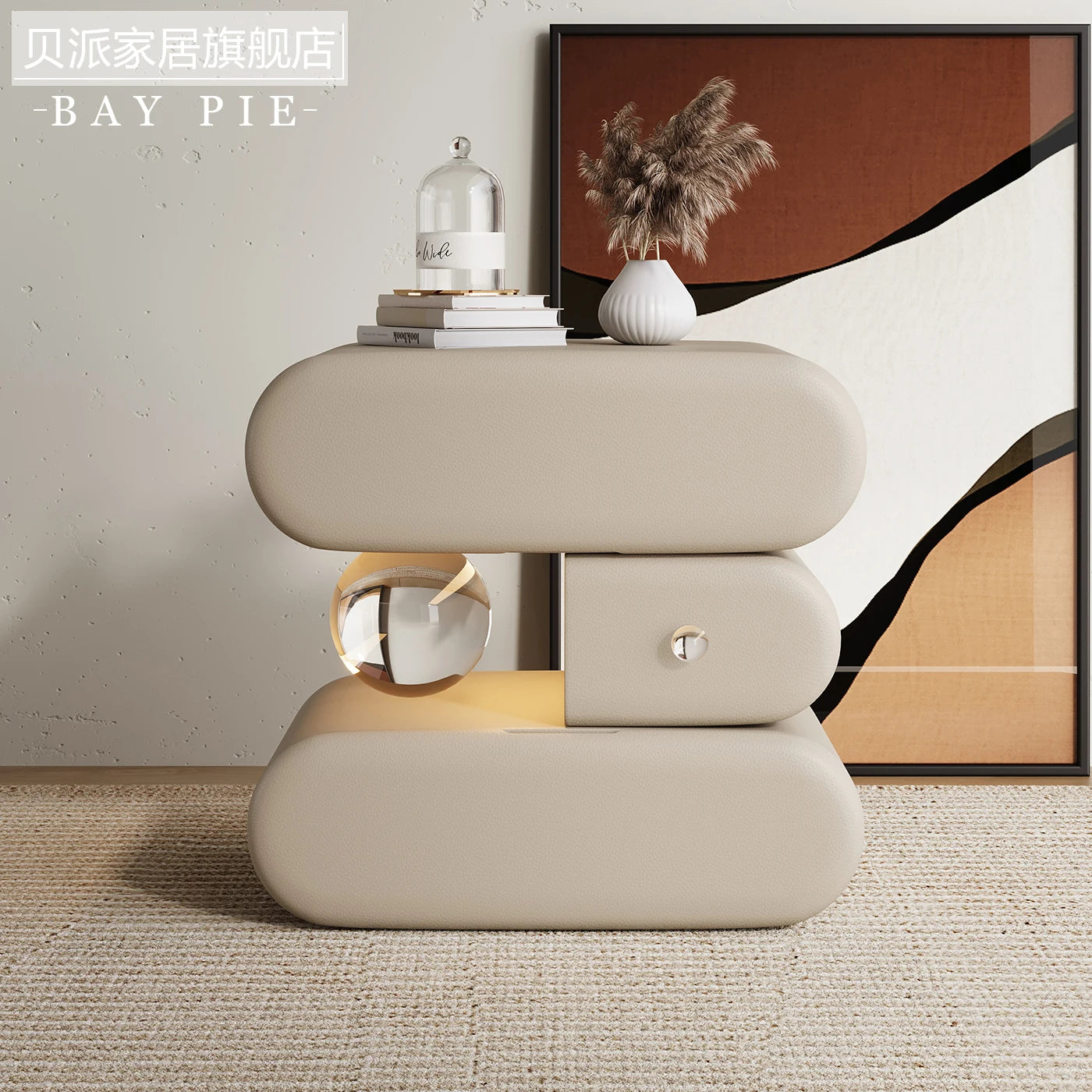 Luxury high-end Bedside tables Cream style solid wood Modern elegant Chest of drawers High end minimalism bedroom furniture