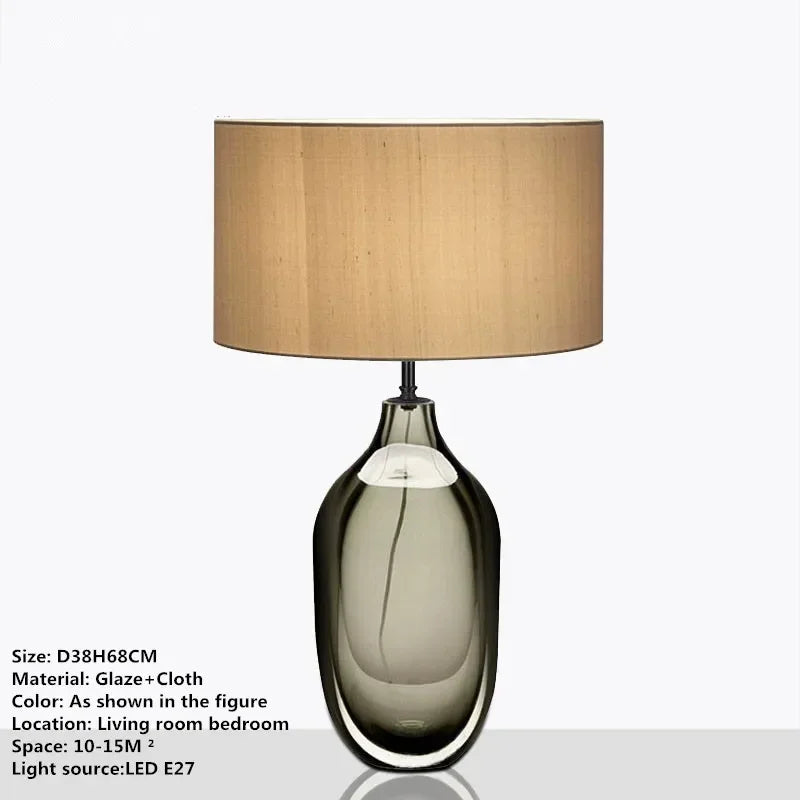 Nordic Modern Glaze Table Lamp Fashionable Art  Iiving Room Bedroom  Hotel LED Personality Originality Desk Light