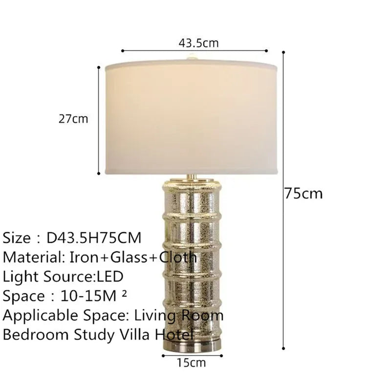 Contemporary Luxury Table Lamp LED Personality Creativity Living Room Bedroom Study Villa Hotel Bedside Household Desk Light
