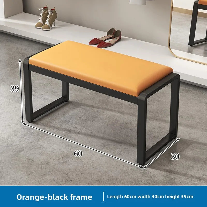 Light Luxury Square Stool Bench – Shoe Changing & Fitting Room Stool