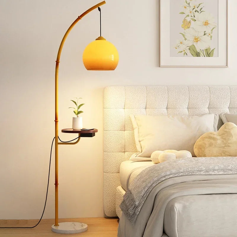 OUTELA Nordic Floor Lamp Modern Family Iiving Room Bedroom Homestay Creativity  LED  Decorative Standing Light