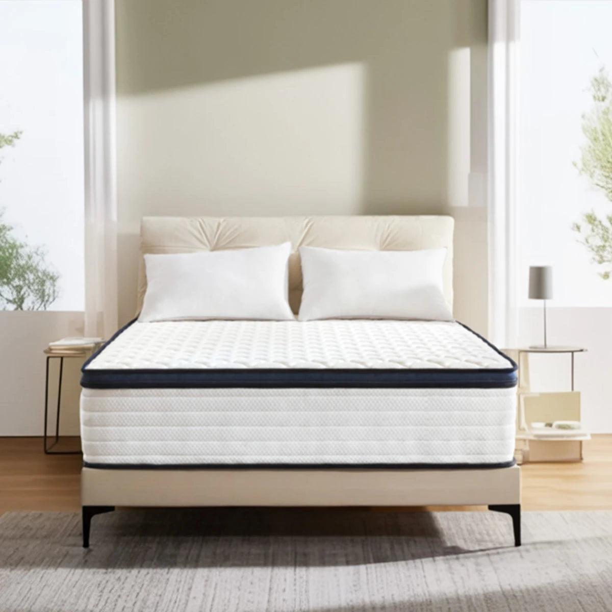 Hybrid Memory Foam Mattress – Queen Size (10 / 12 / 14 Inch, Medium Firm)