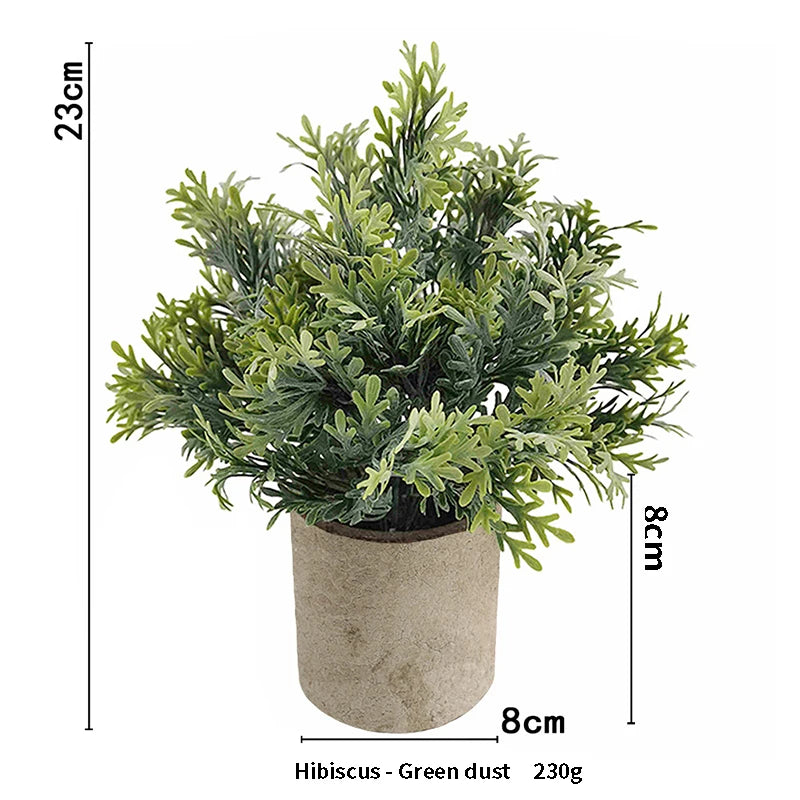 Artificial Plant Potted Eucalyptus Plant Small Fake Flower Bonsai With Pot Mini Plant Desktop Office Home Restaurant Decoration