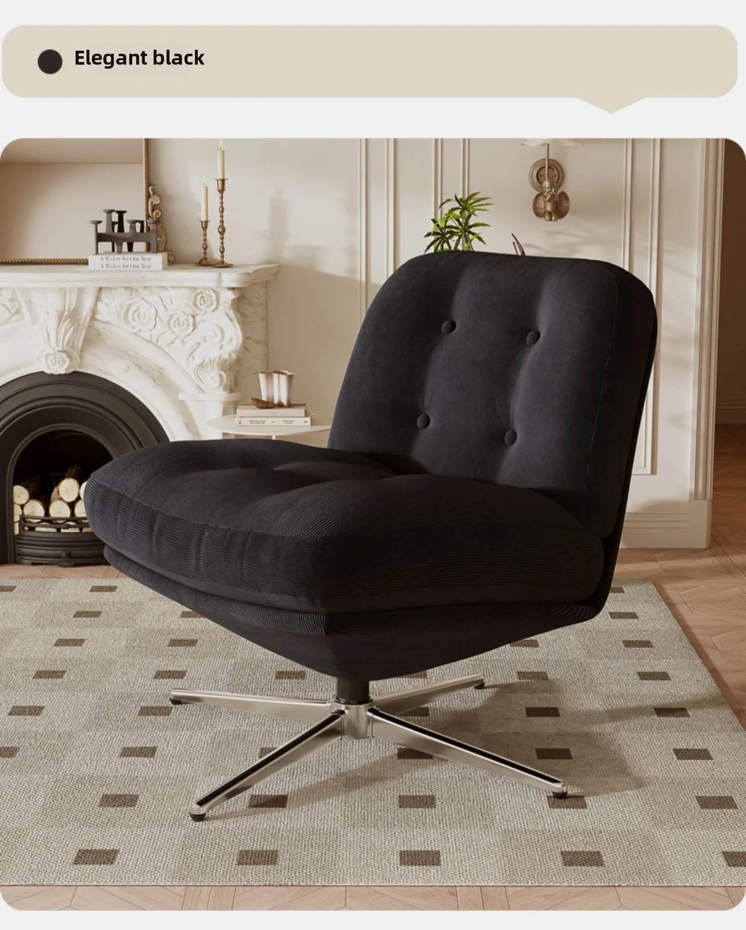 Light Luxury Single Sofa Chair – Bauhaus Medieval Leisure Accent Chair