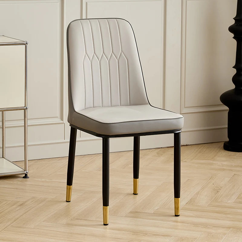 Luxury Accent Leisure Chair – Wrought Iron Upholstered Tea Chair