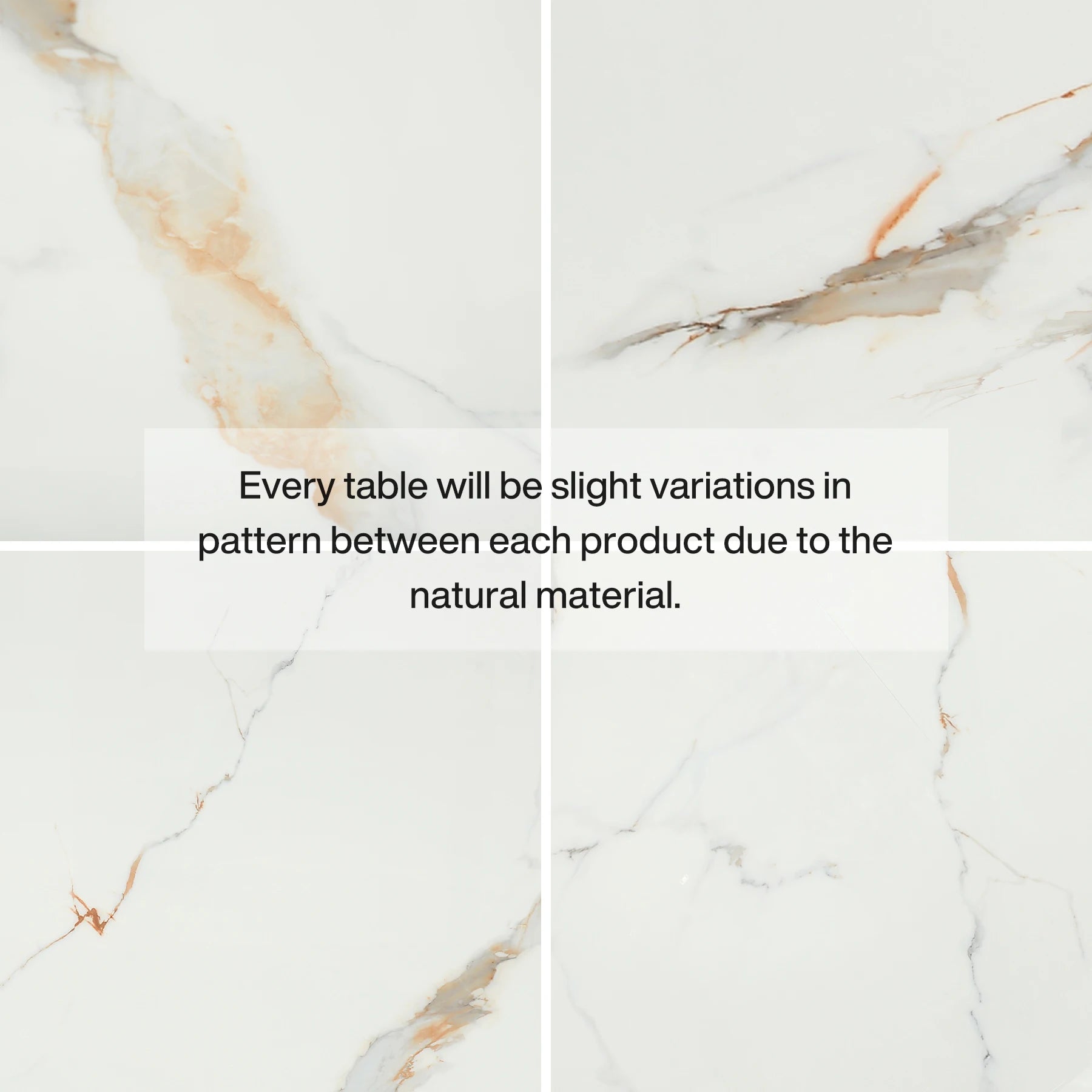 Tribesigns 78.74" Sintered Stone Dining Table for 6-8, Modern Rectangle Dining Table, Luxury White & Gold Kitchen Table