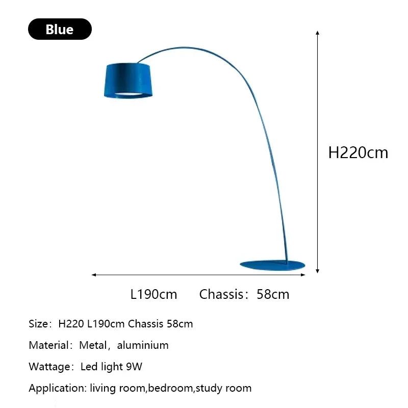 Modern Minimalist Led Floor Lamps Nordic Arc Living Room Sofa Stand Light Bedroom Bedside Lamp Decoration Home Lighting Fixtures