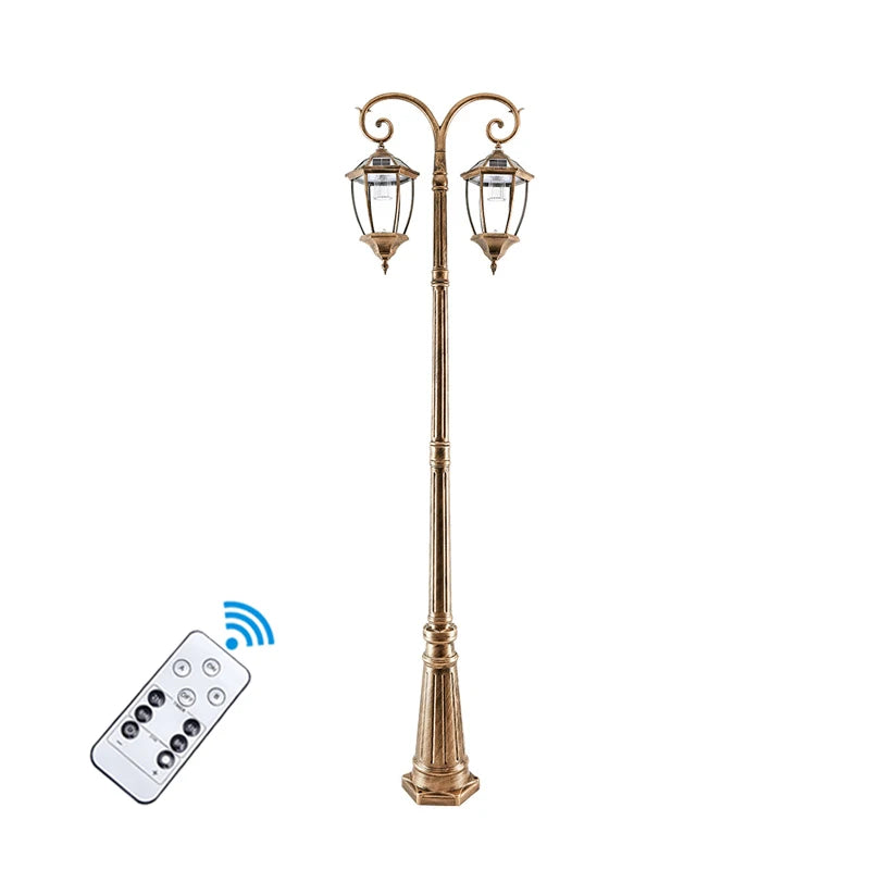 Led Outdoor European Style Courtyard Garden, Villa Aluminum Solar Street Light ≈260CM