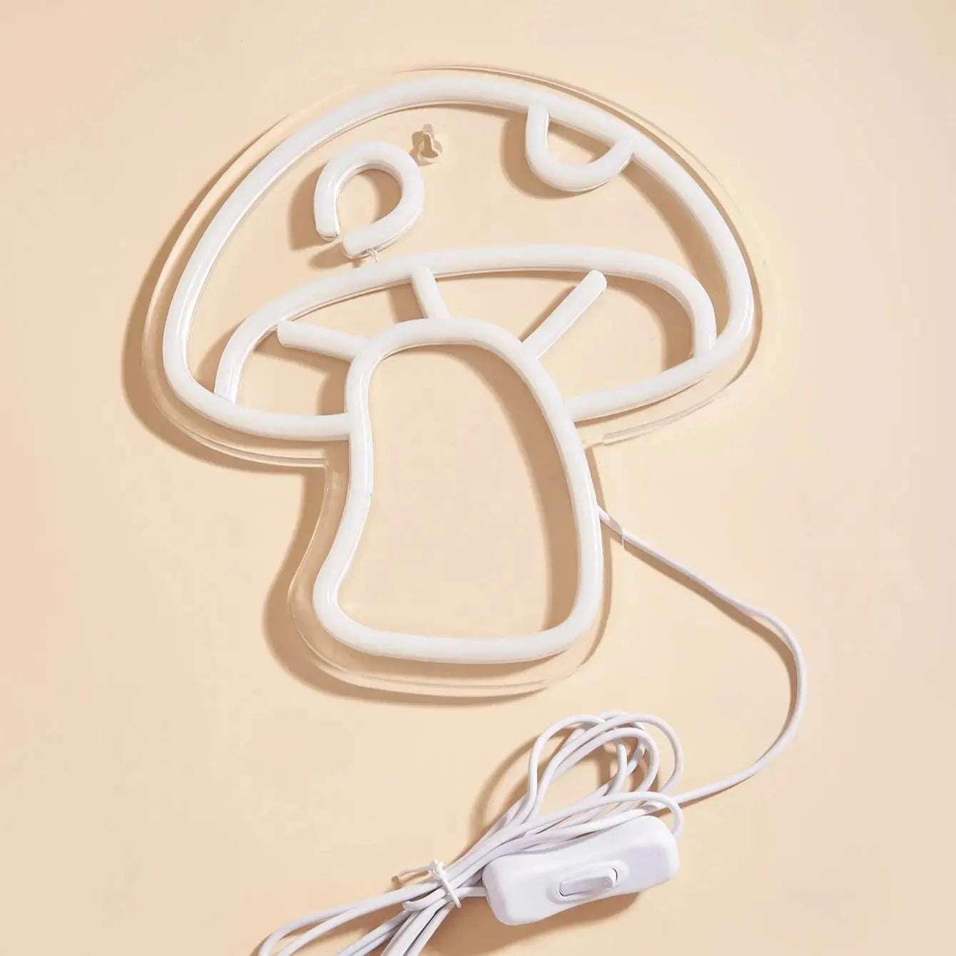 Chi-buy LED Neon Mushroom USB Powered Neon Signs Night Light 3D Wall Art Bedroom Living Room Decor Lamp Signs