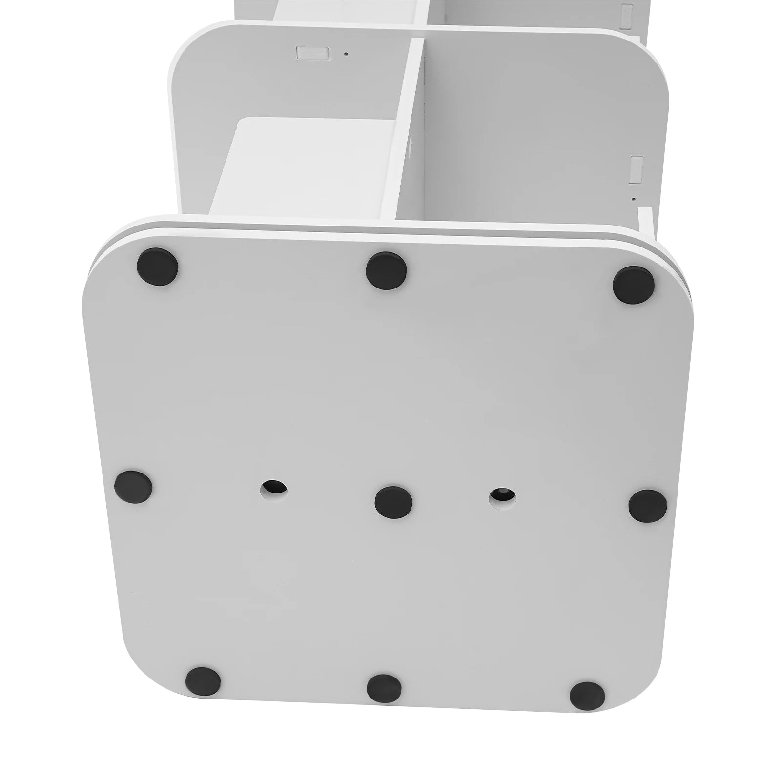 3-Tier 360° Rotating Bookshelf – Square Base Standing Bookcase for Small Spaces