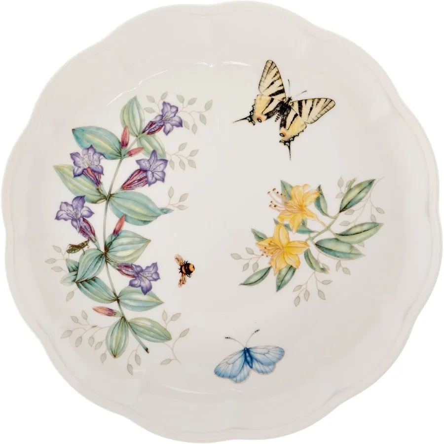 Butterfly Meadow 18-Piece Dinnerware Set White