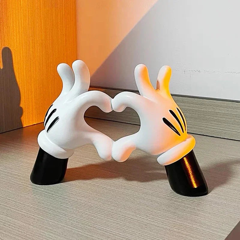 Aesthetic Hand Figurines Worship Money Creative Resin Sculpture Art Hand Statue Luxury Livingroom Decoration Desk Accessories