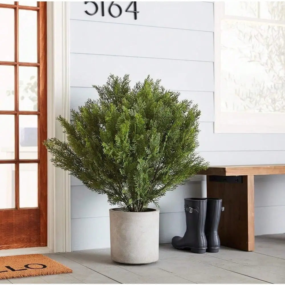 3’ Cedar Shrub Topiary Artificial Tree UV Indoor/Outdoor Home Decor.