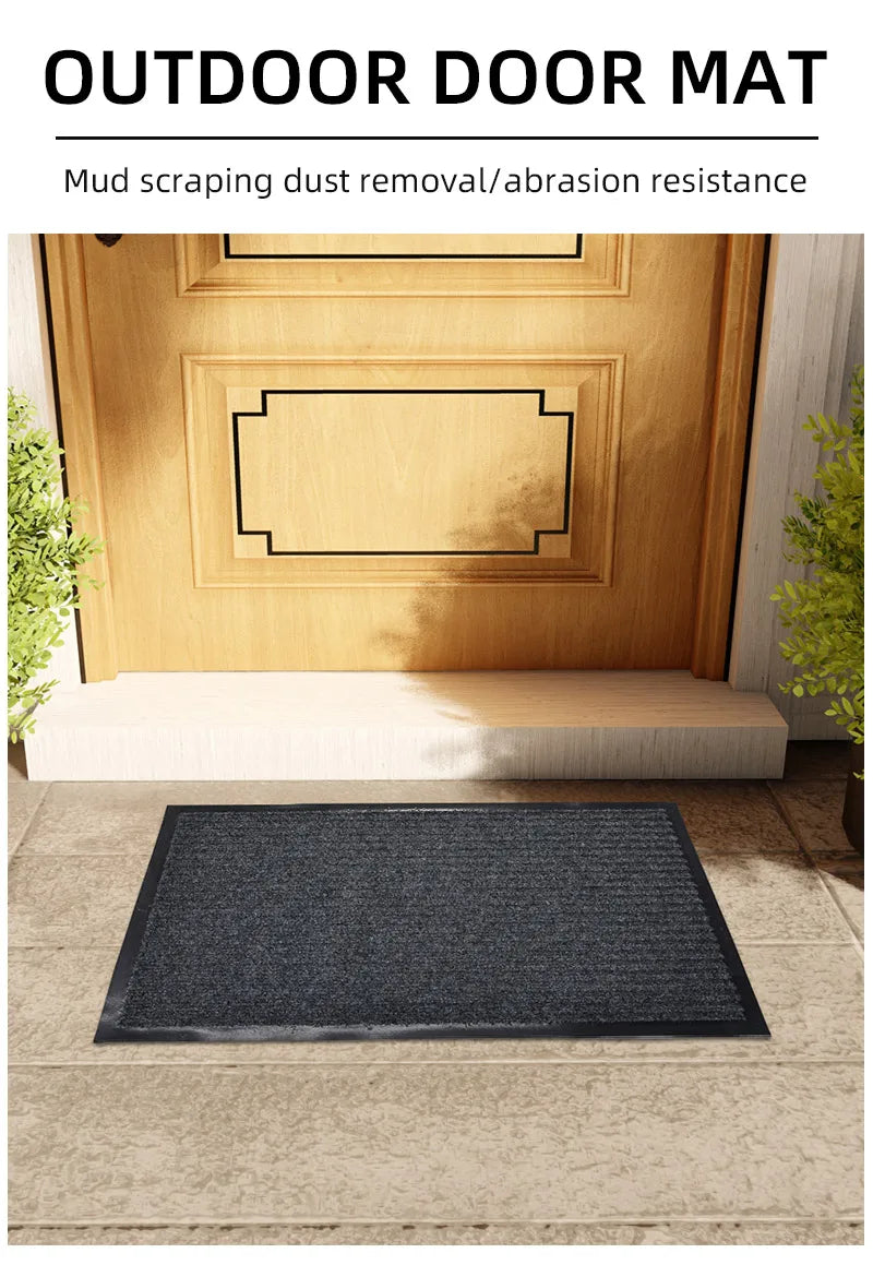 Entrance door mat, absorbent carpet, thick anti slip mat, natural rubber floor mat, odorless entrance mat